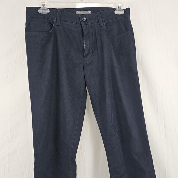 Vince 5 Pocket Pants Mens Size 32 Navy Blue Stretch - Picture 2 of 7